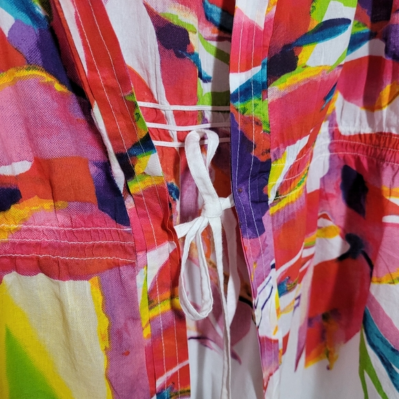 Ashley Stewart colorful light over blouse 22/24 - Picture 3 of 5